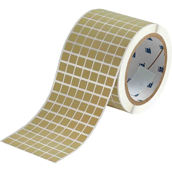 Brady Matte Amber Polyimide Circuit Board Lbls 0.375 in H x 0.375 in W Amber 10000/RL THT-38-724-10 - main